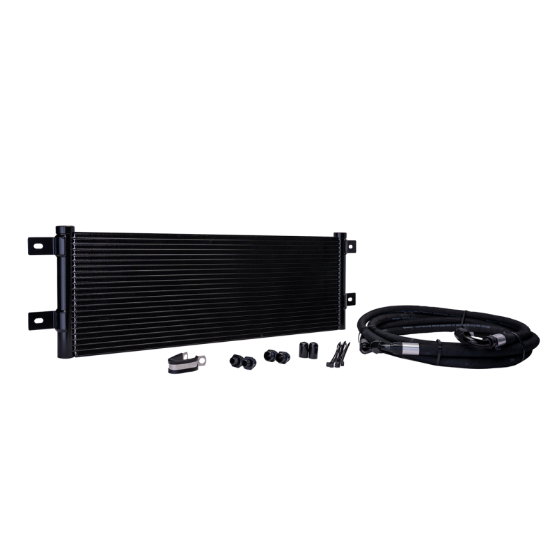 Fleece Performance transmission cooler and heavy-duty fluid lines with AN fittings for 2003-2007 Dodge Ram.
