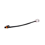 Fleece Performance fuel pressure regulator wiring harness with specialized automotive connectors and high-temp looming.