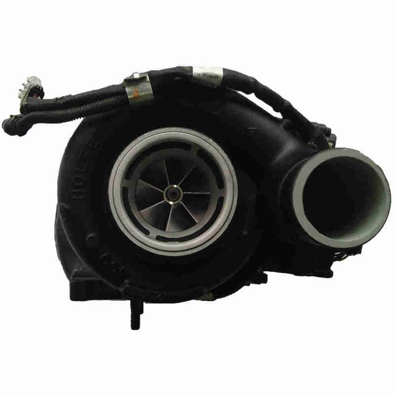 Fleece Performance Cheetah 63mm FMW billet Holset VGT turbocharger with pre-installed actuator for 6.7L Cummins.
