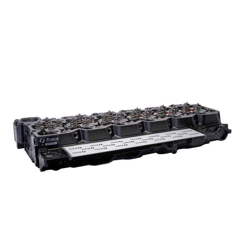 Fleece Performance Freedom Series Street HD remanufactured cylinder head for 6.7L Cummins diesel engines.