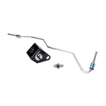 Fleece Performance EBP sensor relocation kit with mounting block and exhaust manifold pressure feed tube.
