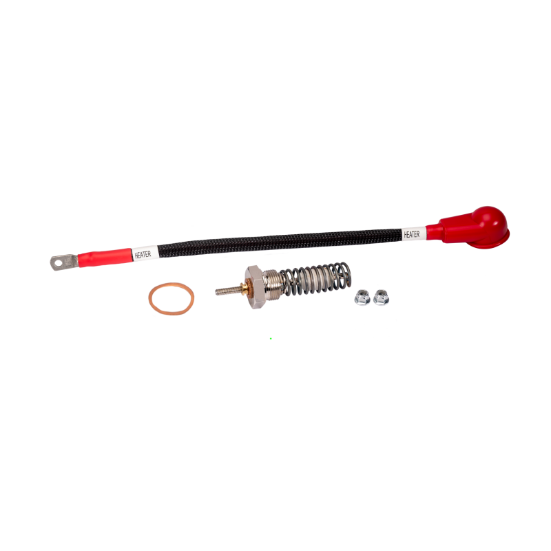Fleece Performance cold weather upgrade kit including 700W heater element, high-flex cable, and mounting hardware.