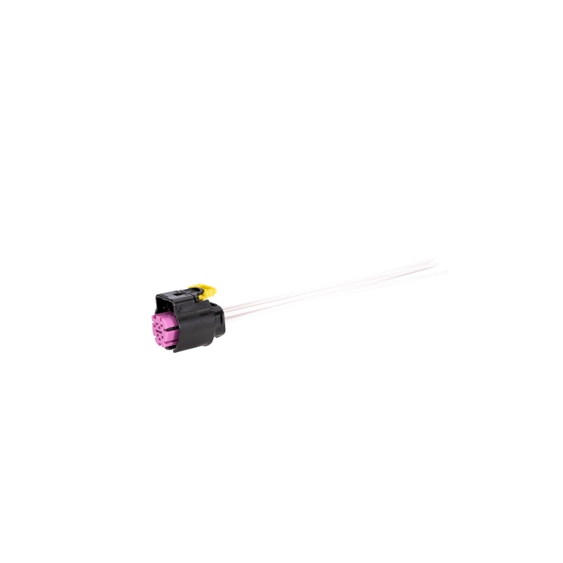 Fleece Performance fuel rail pressure sensor pigtail with wiring harness and heat-sealable butt connectors.