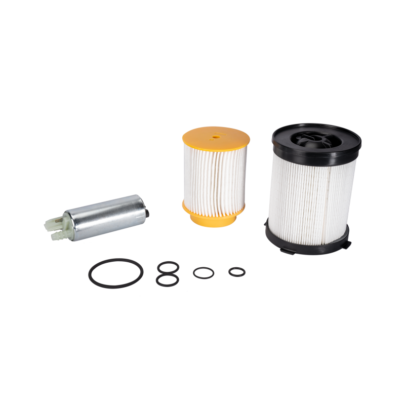 Fleece Performance fuel pump rebuild kit with Fleetguard filters and OE pump for 2016-2019 Nissan Titan XD 5.0L Cummins