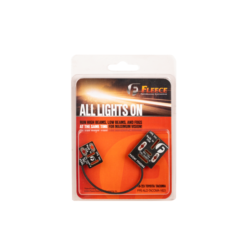 Fleece Performance All Lights On circuit board module for 2016-2023 Toyota Tacoma underhood relay box installation.