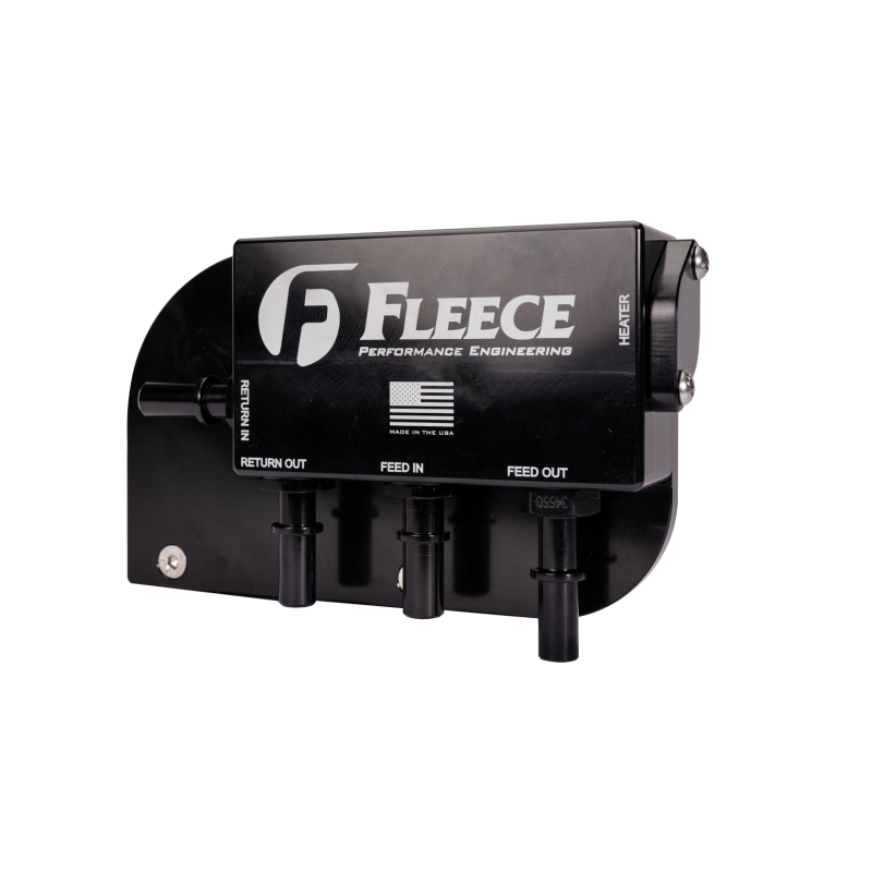 Fleece Performance under bed fuel filter assembly with Donaldson P553203 spin-on filter for 6.7L Powerstroke