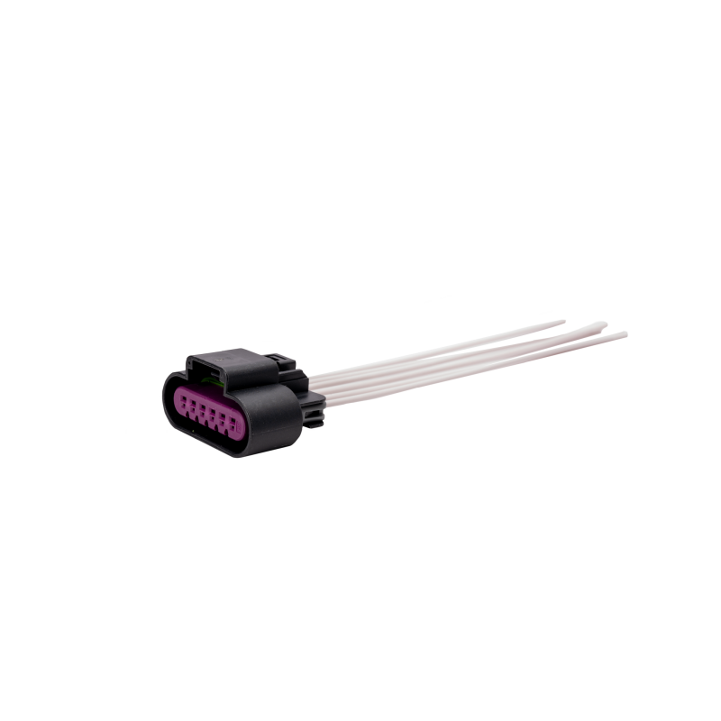 Fleece Performance 6 inch cooling fan pigtail with electrical connector and heat-sealable butt connectors