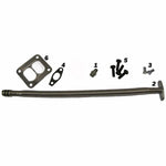 Fleece Performance S300-S400 turbo installation kit with oil feed and drain lines for 2003-2007 Dodge 5.9L Cummins.