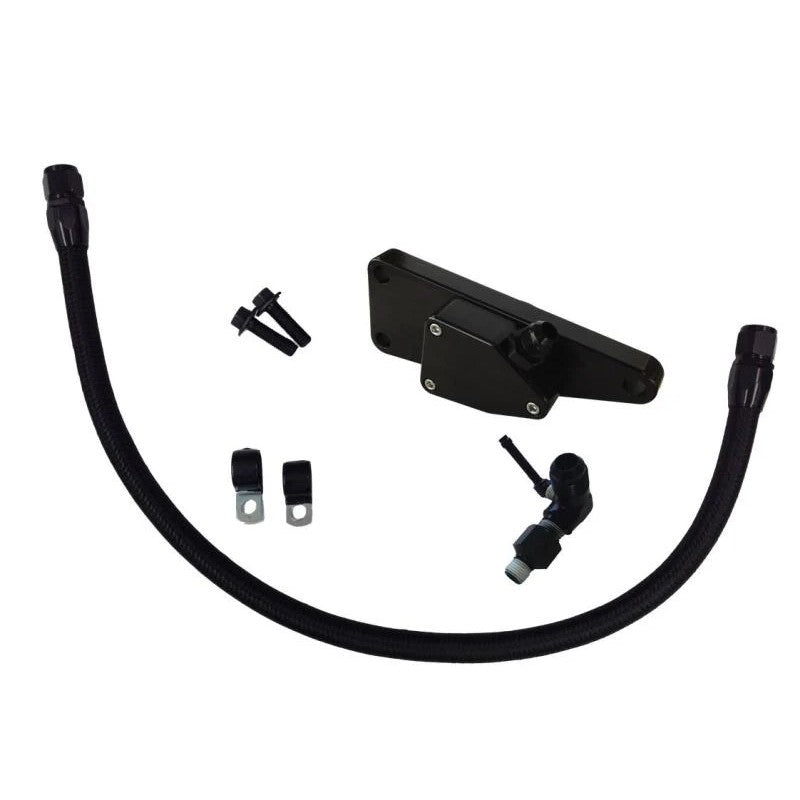 Fleece Performance coolant bypass kit with braided hose and AN fittings for 1994-1998 Dodge Ram Cummins