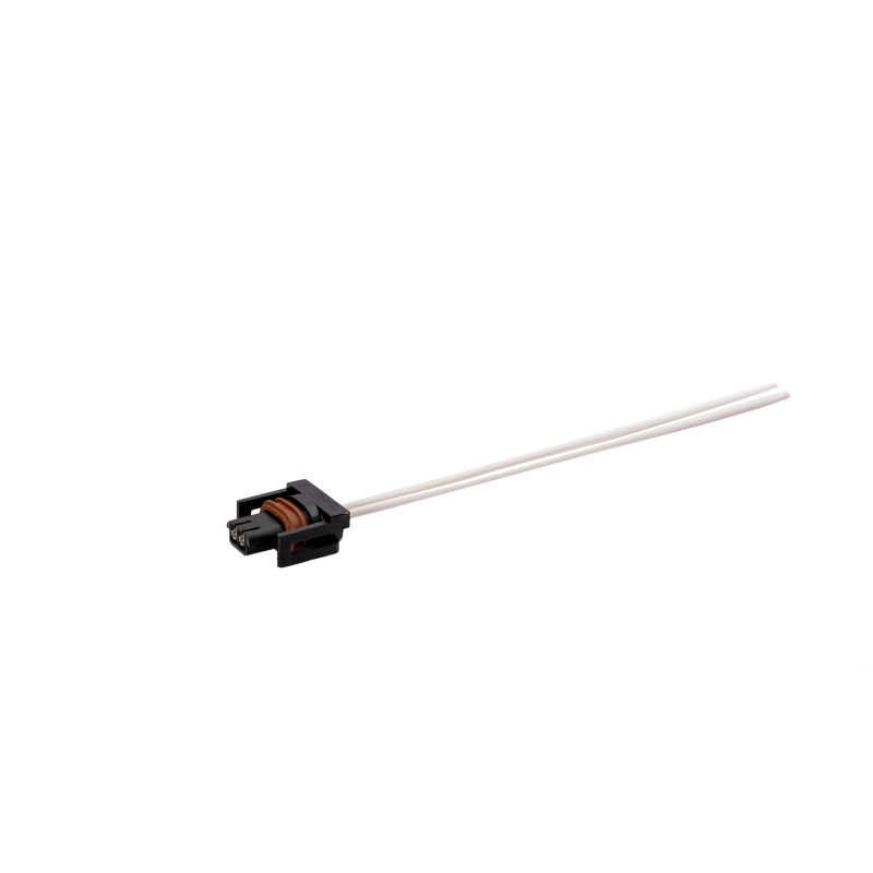 Fleece Performance No. 10 multi-use sensor pigtail with 6-inch wire leads and two-pin electrical connector.