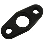 Fleece Performance 20 inch braided stainless steel turbo drain tube with black anodized aluminum fittings and hardware