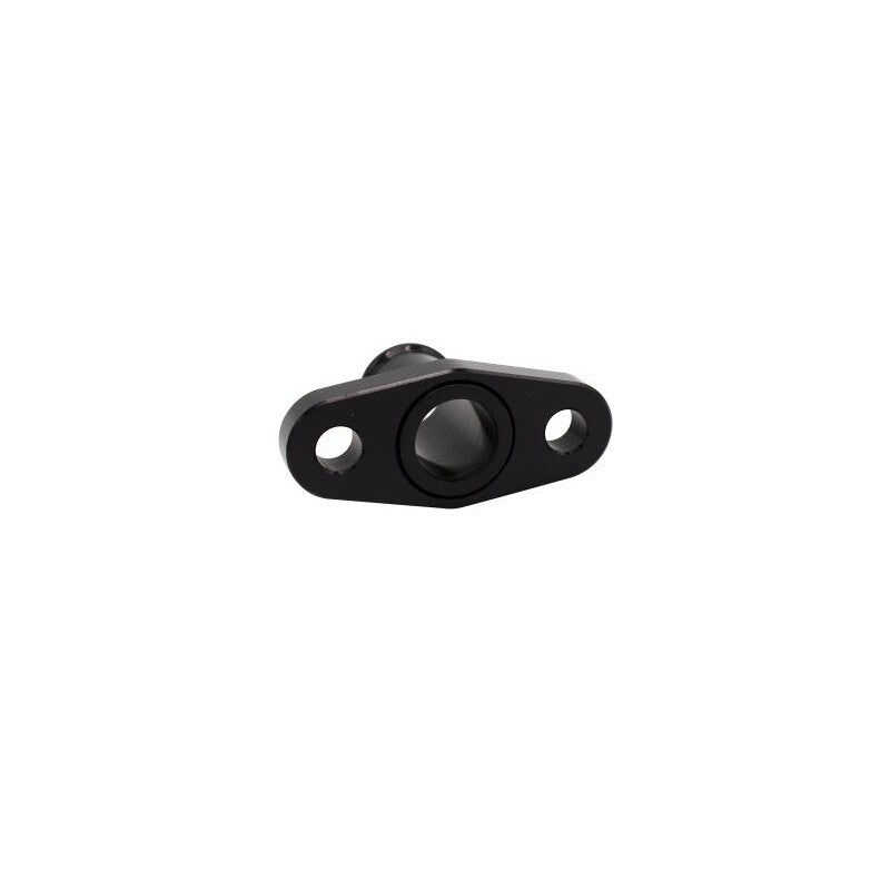 Fleece Performance universal turbo oil drain nipple with integrated O-ring and 7/8 inch hose barb.