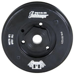 Fluidampr 551221 steel internally balanced viscous engine damper with black zinc finish and engraved timing marks.