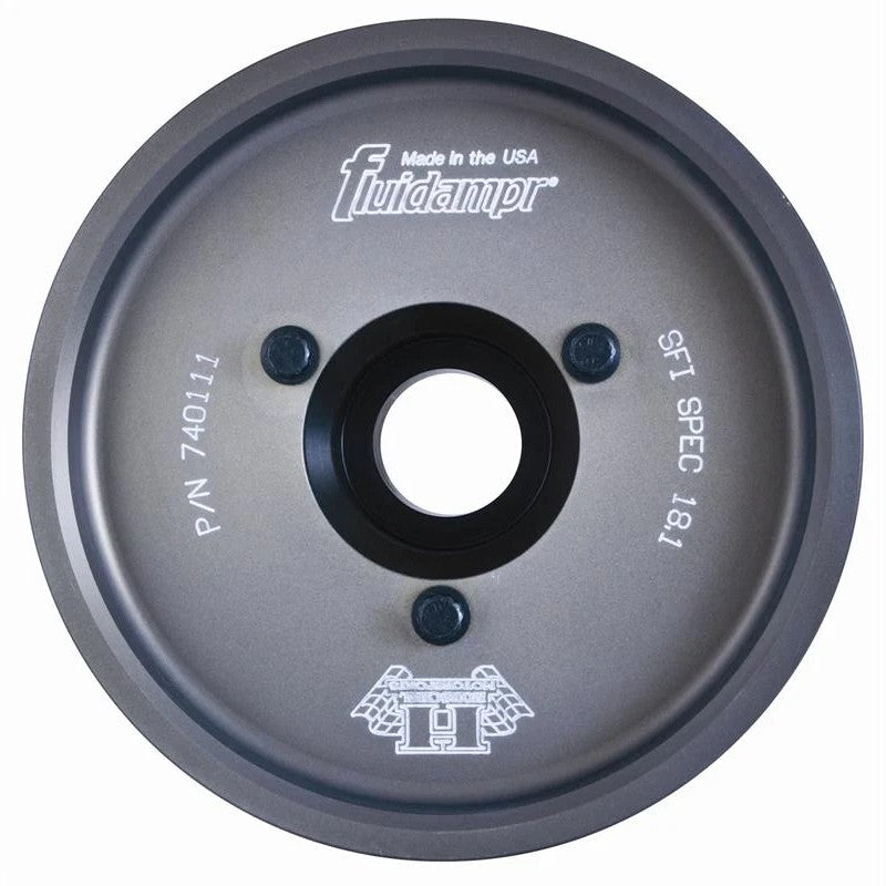Fluidampr 740111 black steel viscous harmonic balancer for Chevrolet and Pontiac LS engines