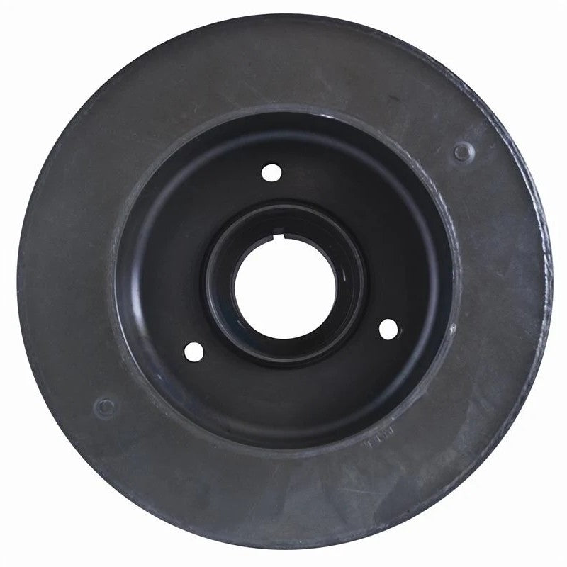 Black zinc finished Fluidampr 720211 steel viscous damper with laser-engraved timing marks