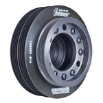 Fluidampr black zinc steel harmonic balancer with accessory pulleys for Honda and Acura B-Series engines.