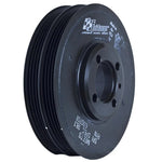 Fluidampr 630701 steel internally balanced viscous harmonic damper for Mitsubishi 4G63T with black zinc finish.