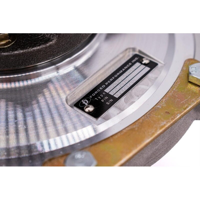 Forced Performance FP7275 street turbocharger with a cast stainless steel 1.02 A/R V-band turbine housing.