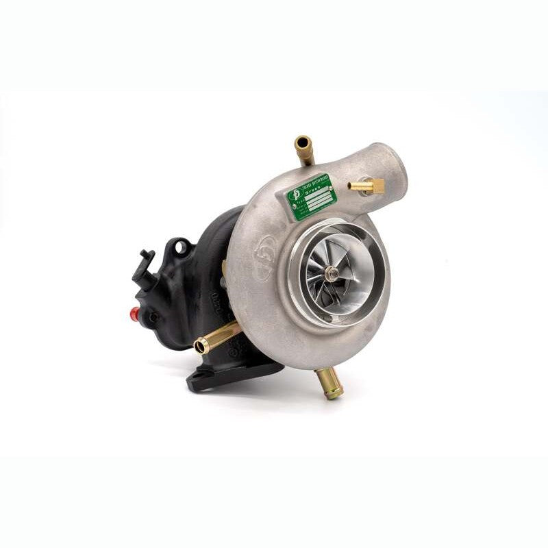 Forced Performance Green turbocharger for Subaru WRX and STi featuring a 60mm wheel and 8cm turbine housing.