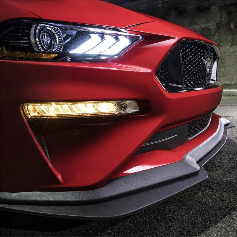 Ford Performance Pack 2 front splitter kit with mounting hardware for 2018-2021 Ford Mustang GT