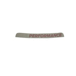 Ford Performance white and red 48-inch die-cut windshield banner for 2005-2023 Ford Mustang models.