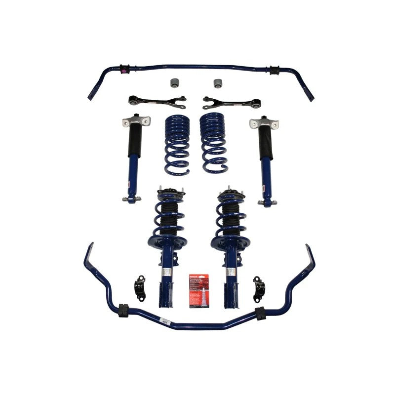 Ford Performance Street Handling Pack M-FR3A-MAA with pre-assembled struts and lowering springs for 2015-2023 Ford Mustang.