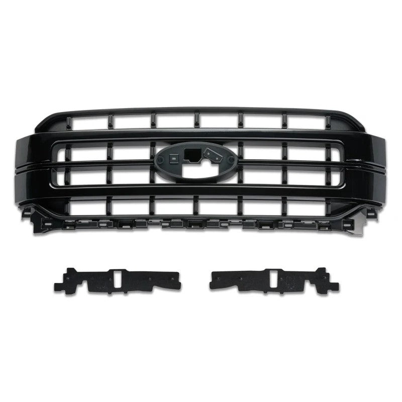 Ford Racing black painted replacement grille with honeycomb mesh design for 2018-2023 Ford F-150 pickup trucks.