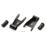 Ford Performance laser-cut steel rear lowering shackles with blue urethane bushings for 2021-2024 Ford F-150.