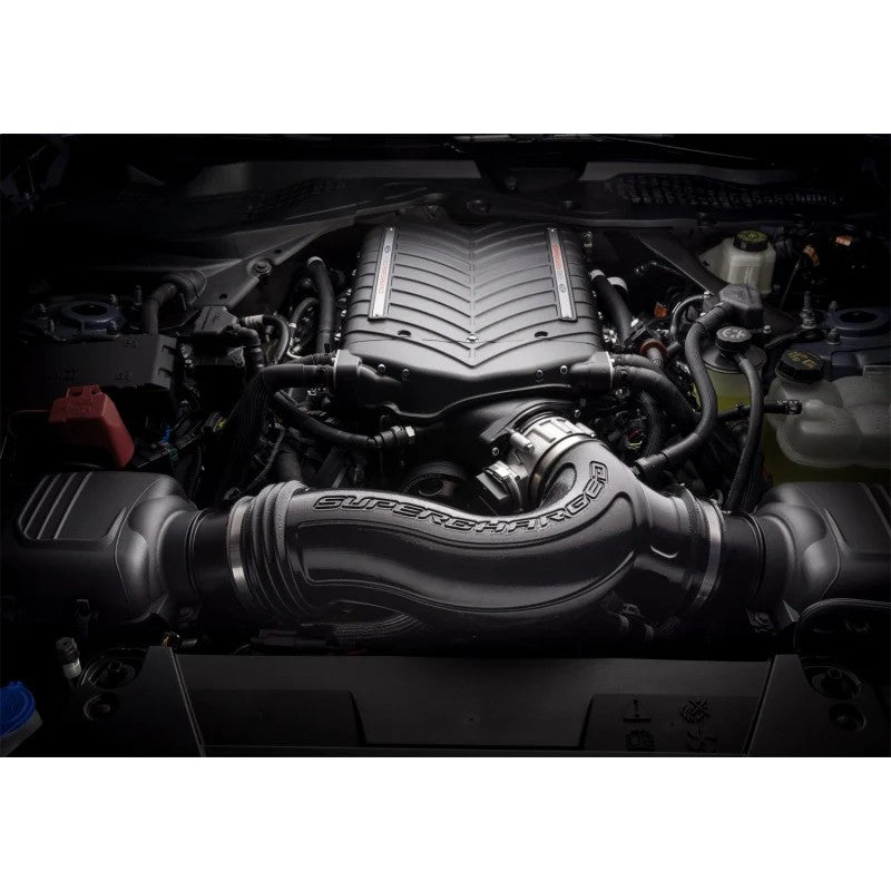 Ford Performance M-6066-M8800 supercharger system with Whipple twin-screw unit for 2024-2025 5.0L Mustangs.