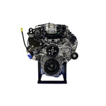 Ford Racing 7.3L V8 gasoline crate engine featuring a cast iron block and aluminum heads for 2024 Super Duty trucks.
