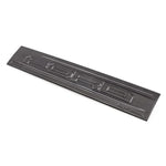 Gloss finish 3K 2x2 twill carbon fiber tailgate panel for 2021-2025 Ford F-150 Raptor with emblems.