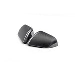 Gloss finish 3K 2x2 twill carbon fiber mirror skull caps for 2015-2025 Ford Mustang with integrated turn signals