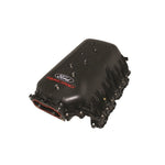 Ford Racing black composite performance intake manifold M-9424-463V showing high-flow runners and open plenum.