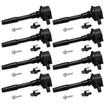 Set of eight Ford Racing Hi-Energy ignition coils for 5.0L and 5.2L engines