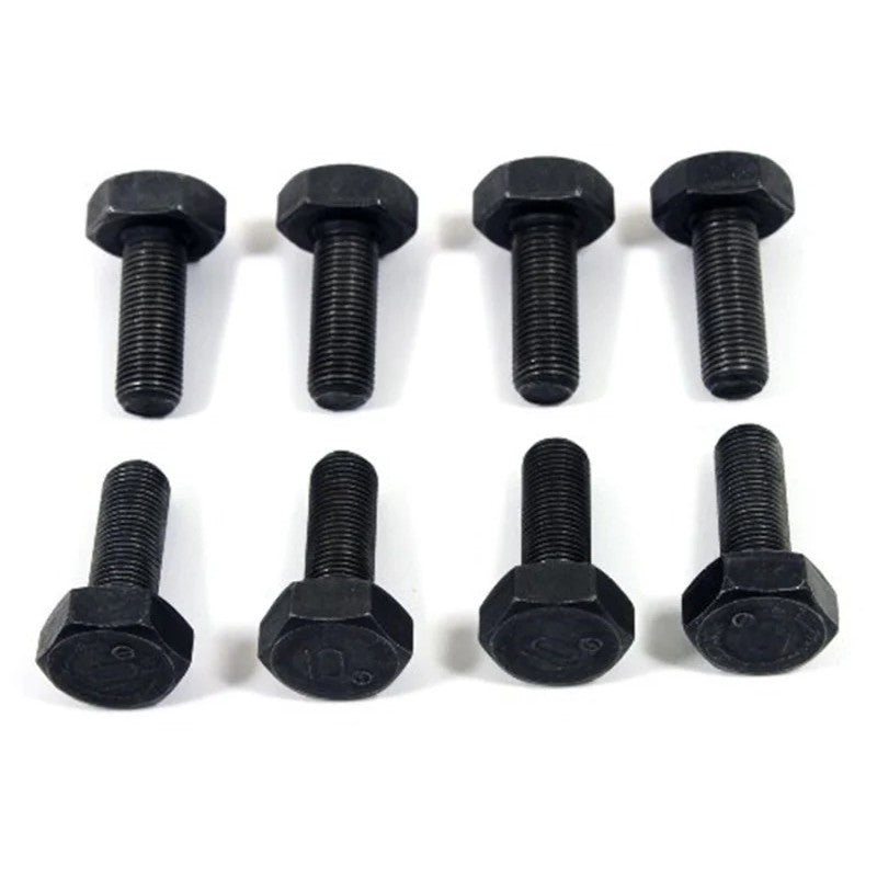 Set of Ford Racing M-6379-C high-strength flywheel bolts for 5.0L Coyote manual transmission engines.