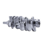 Finish machined cross-plane forged steel crankshaft for Ford 5.2L Coyote engines with 93mm stroke.
