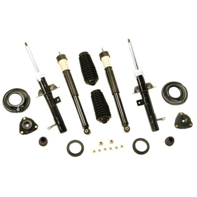 Ford Racing SVT performance suspension kit with front struts, rear shocks, and mounting hardware for 2000-2005 Ford Focus
