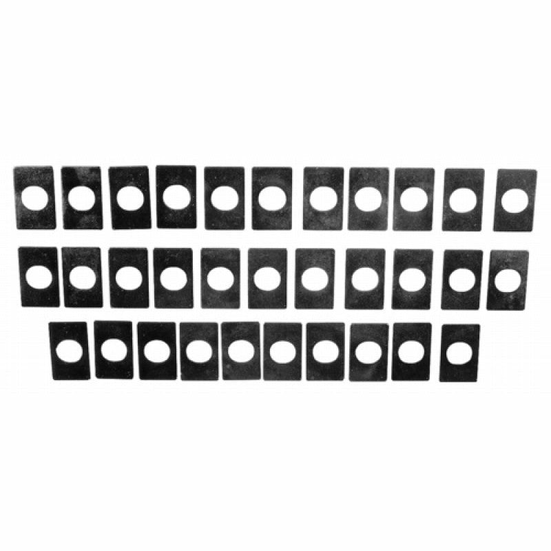 Ford Racing valve rocker arm pedestal shim kit M-6529-A302 with 16 thin and 16 thick shims