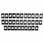 Ford Racing valve rocker arm pedestal shim kit M-6529-A302 with 16 thin and 16 thick shims