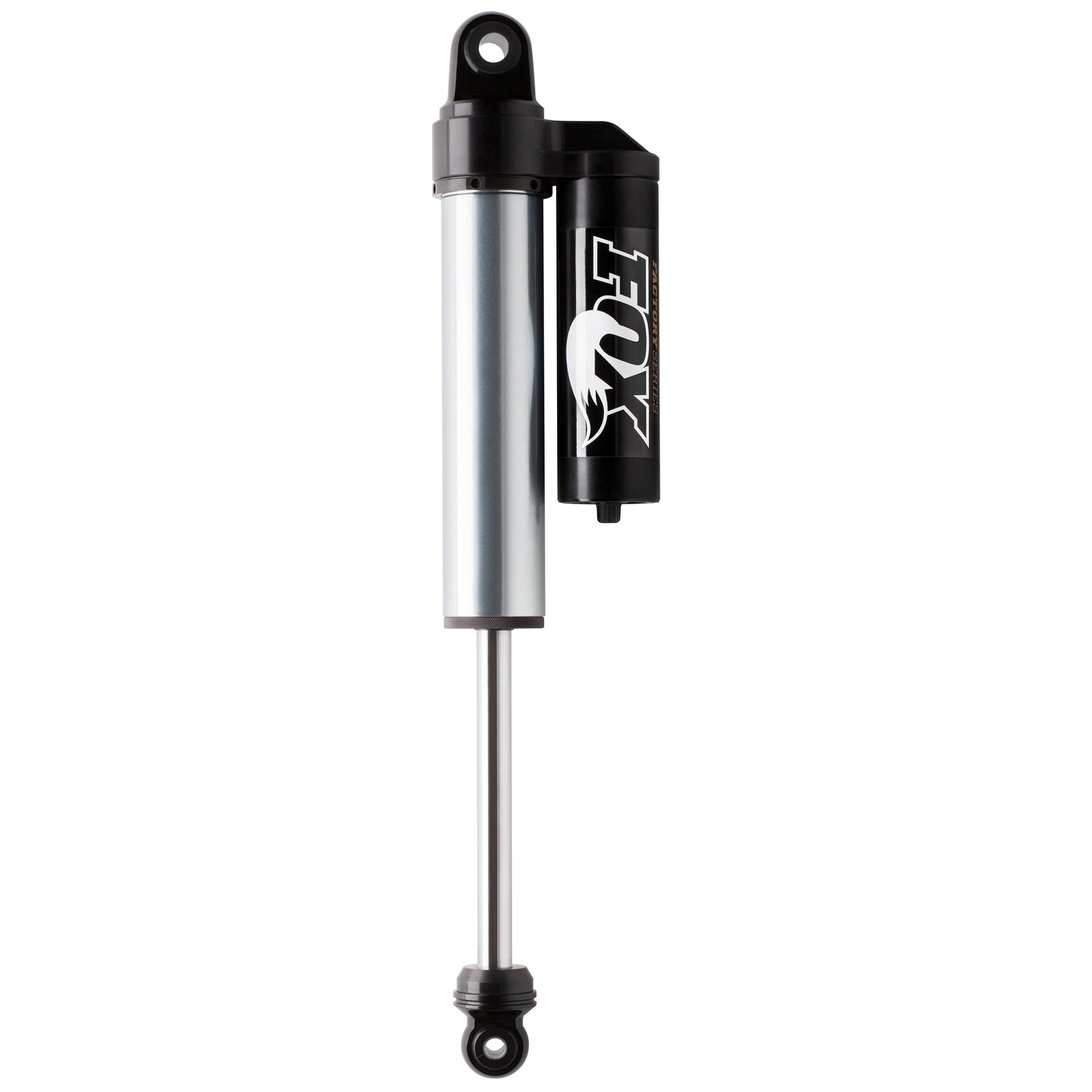Fox 2.5 Factory Series rear shock set with piggyback reservoirs and zinc-plated bodies for 2004-2020 Ford F-150.