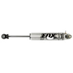 Fox 2.0 Performance Series aluminum smooth body steering stabilizer with spherical bearings and CNC components.