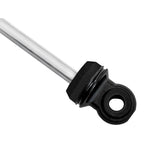 FOX Performance Elite 2.5 Series rear shock with external reservoir and black anodized components for Toyota Tacoma.