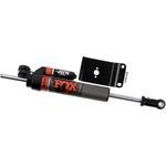 Fox 2.0 Performance Series ATS steering stabilizer with external reservoir and axle mount for Ram 2500 and 3500 trucks
