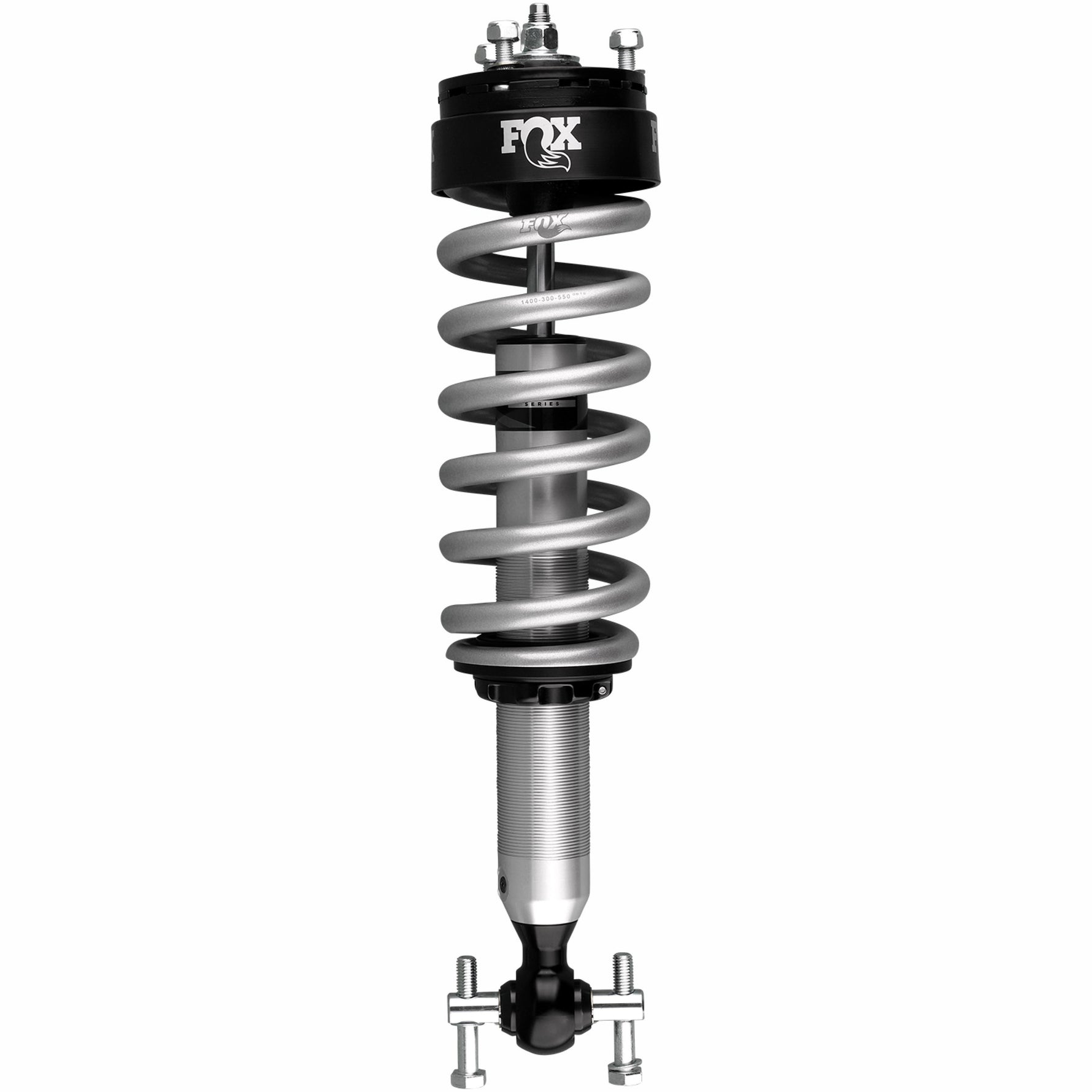 Fox 2.0 Performance Series IFP coilover shock with silver aluminum body and black anodized hardware.