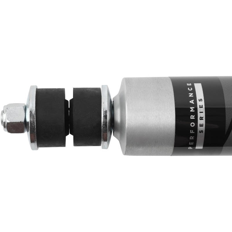 Fox 2.0 Performance Series front shock absorber with clear-anodized aluminum body and smooth body IFP design.