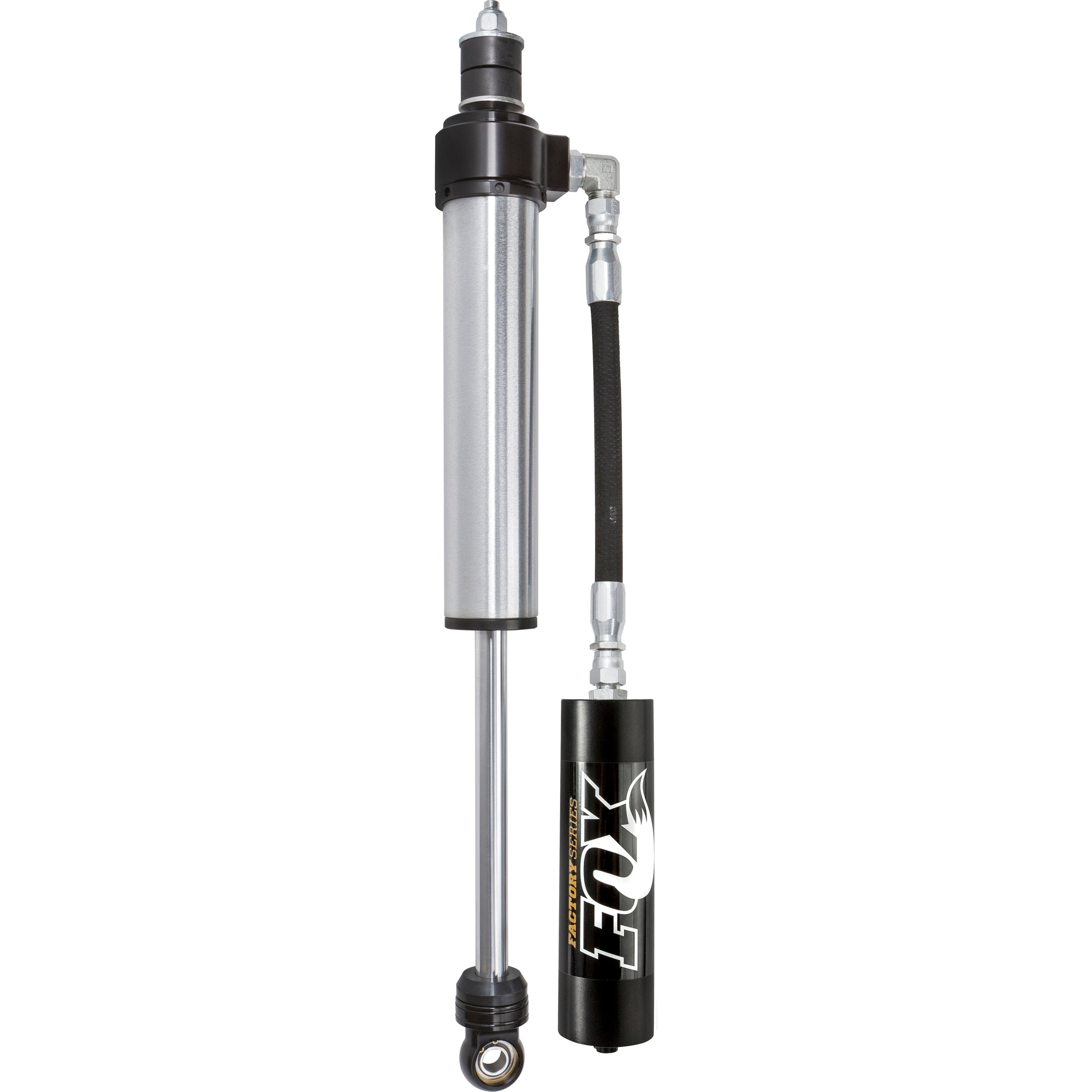Fox 2.5 Factory Series front remote reservoir shocks for 2013-2025 Ram 2500 and 3500 4WD trucks.