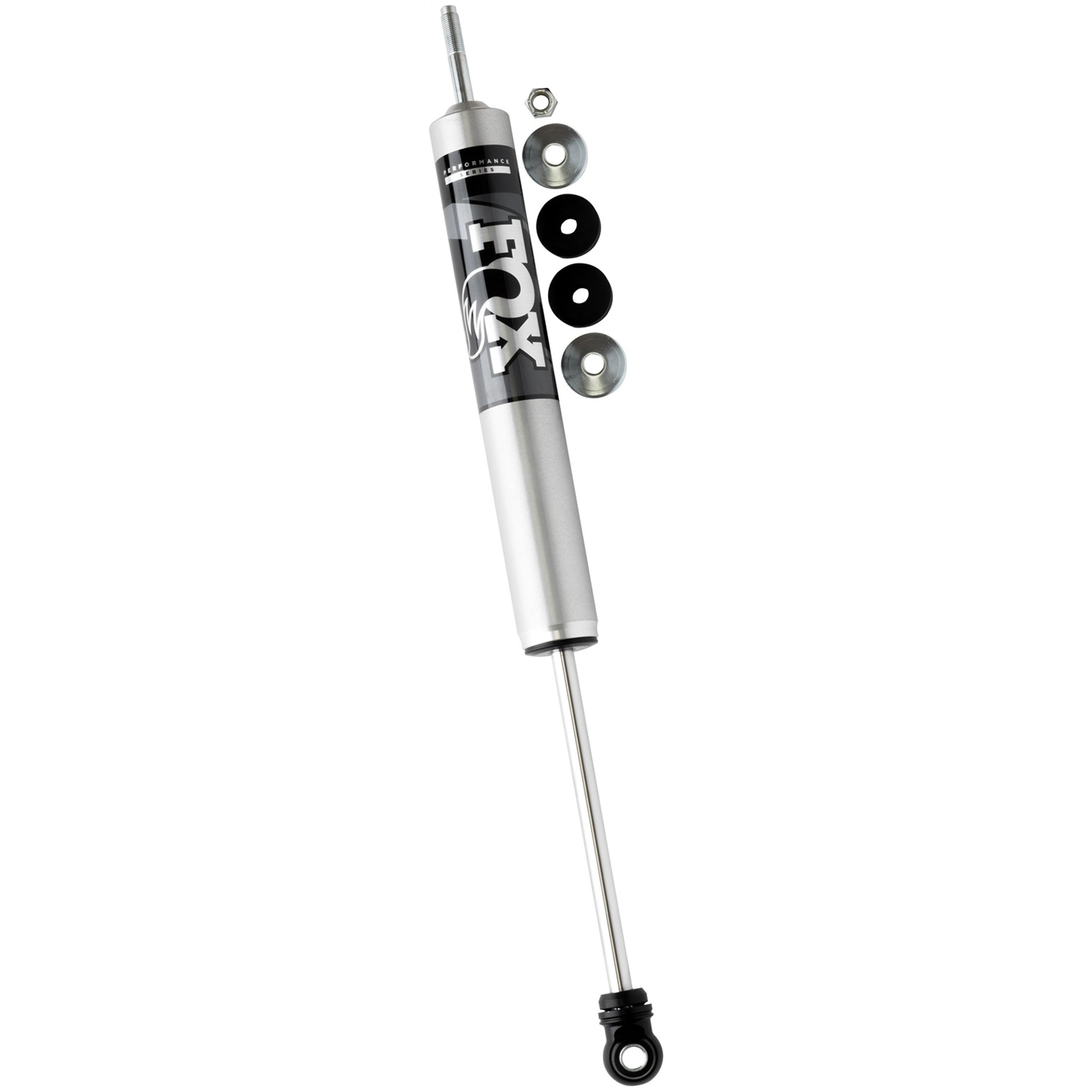 Fox 2.0 Performance Series aluminum smooth body IFP front shock with 9.6-inch travel and redundant sealing system.