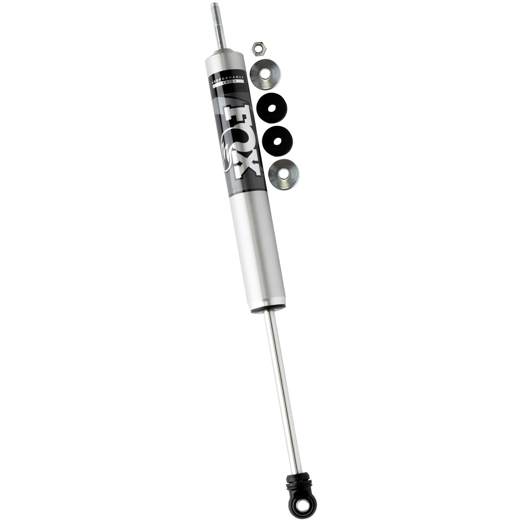 Fox 2.0 Performance Series aluminum smooth body IFP front shock with 9.6-inch travel and redundant sealing system.