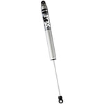 Fox 2.0 Performance Series 12.6 inch smooth body IFP rear shock with silver aluminum body and black anodized mounts.