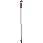 Fox 2.0 Factory Series 10-inch travel air shock featuring zinc-plated body and black anodized aluminum end caps.